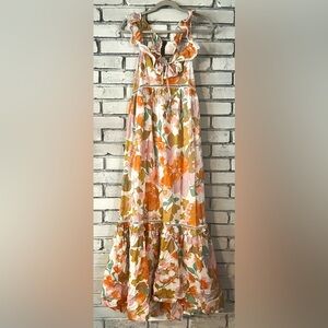 ASOS retro floral maxi dress